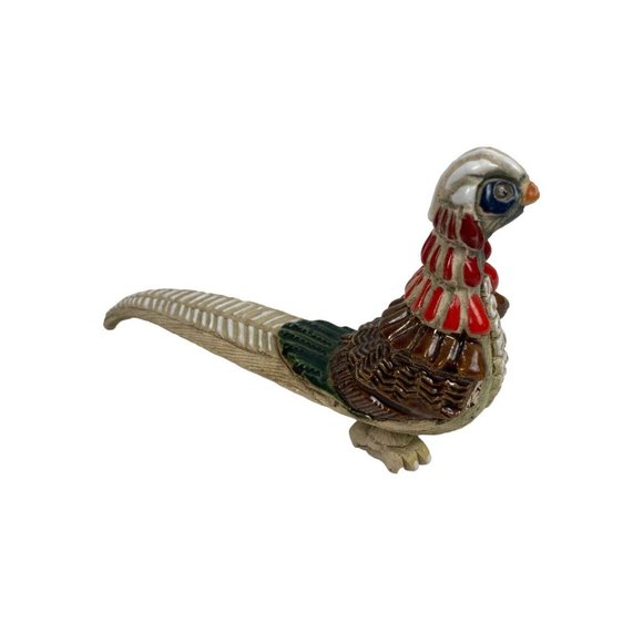 *Artesania Rinconada Pheasant Bird Figurine Clay Art Pottery Handmade Uruguay - Picture 2 of 7